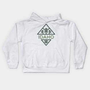 Idaho Mountains & Trees Kids Hoodie